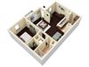 1 Bed 1 Bath 726 Sq. Ft.
